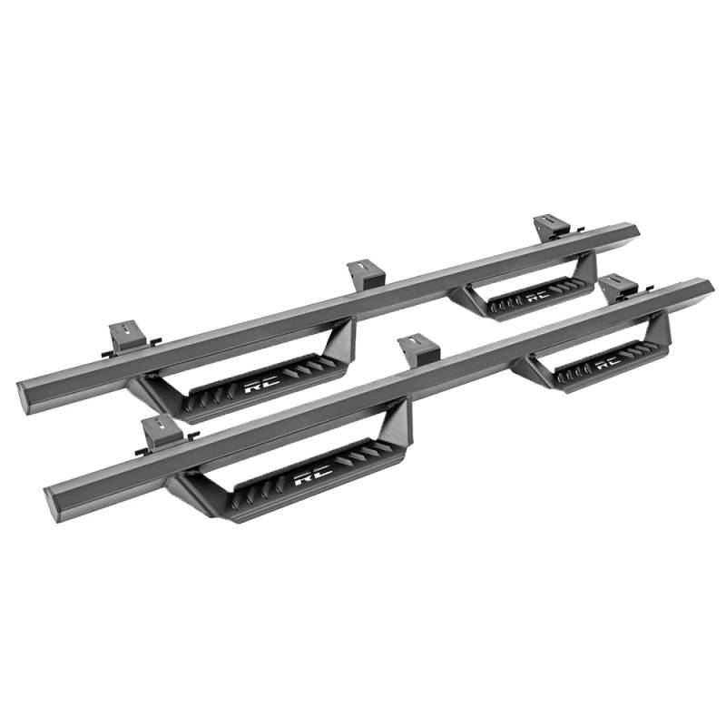 Rough Country - Rough Country AL519204 Cab Length AL2 Drop Steps for Jeep Wrangler JL 2018-2021