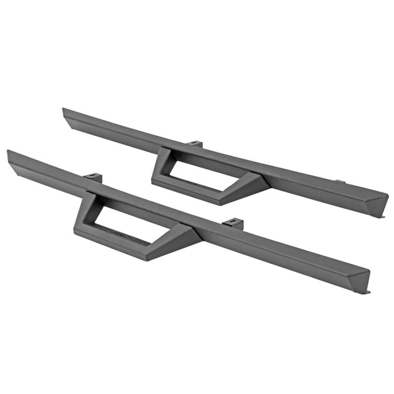 Rough Country - Rough Country 90763 Wheel to Wheel 2 Door Contoured Drop Steps for Jeep Wrangler JK 2007-2018