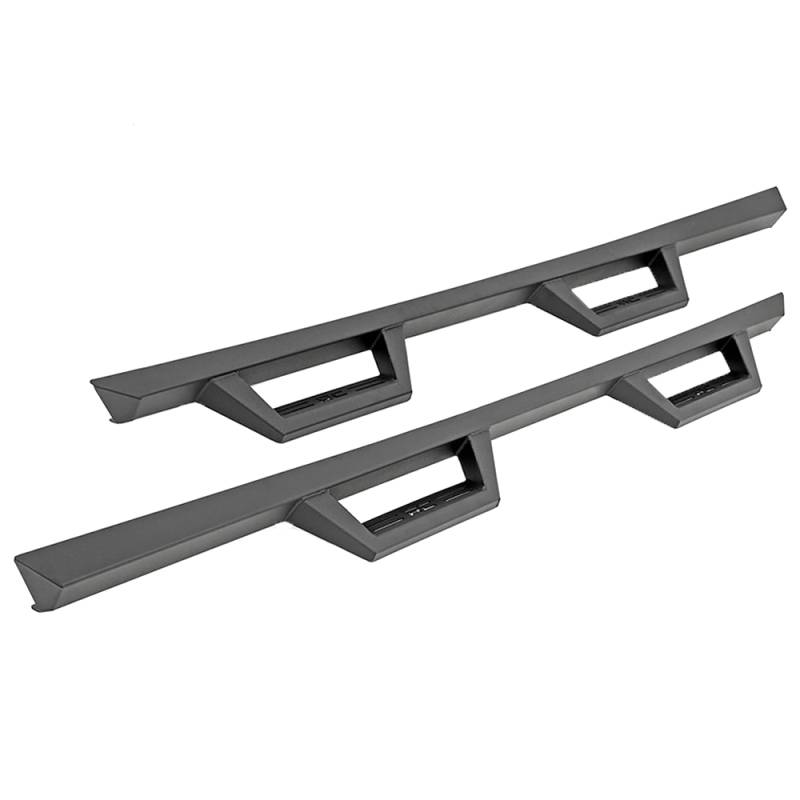 Rough Country - Rough Country 90769A Wheel to Wheel 4 Door Contoured Drop Steps for Jeep Wrangler JL 2018-2021