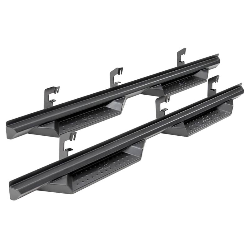 Rough Country - Rough Country SDS071785 Cab Length DS2 Drop Steps for Chevy Silverado and GMC Sierra 1500/2500 HD/3500 HD Crew Cab 2007-2019