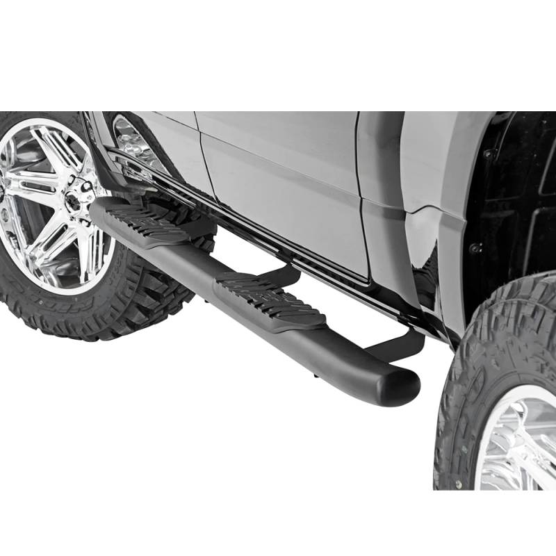 Rough Country - Rough Country 21004 Oval Nerf Step Bars for Dodge Ram 1500 Crew Cab 2019-2021