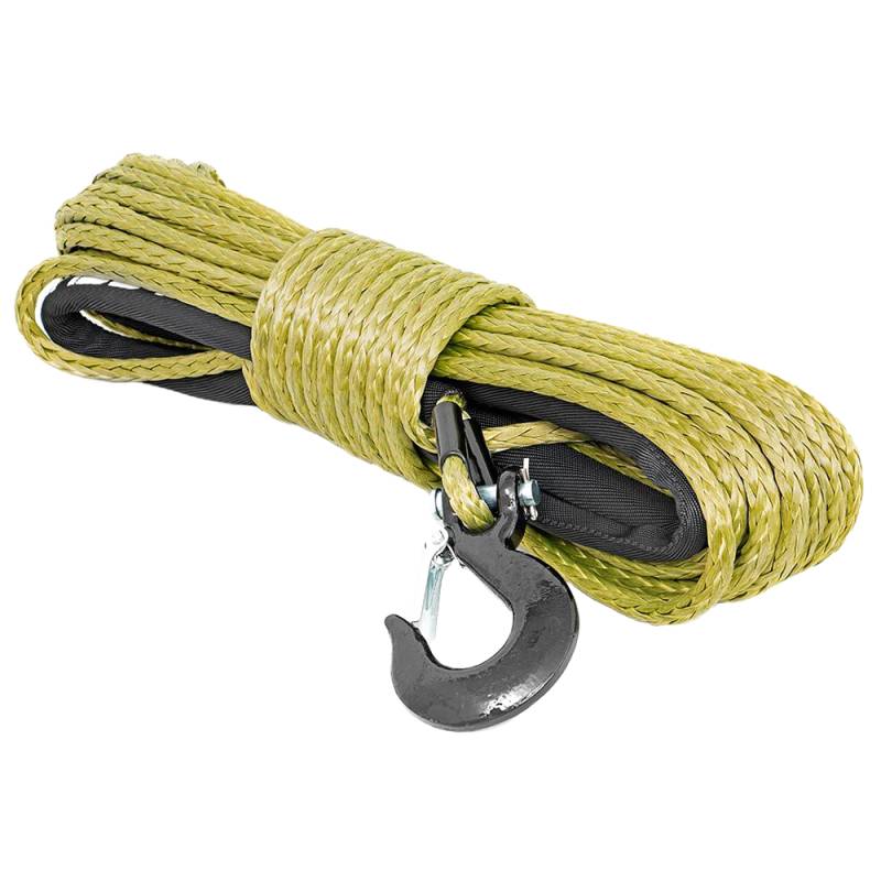 Rough Country - Rough Country RS137 3/8 Synthetic Winch Rope - Army Green