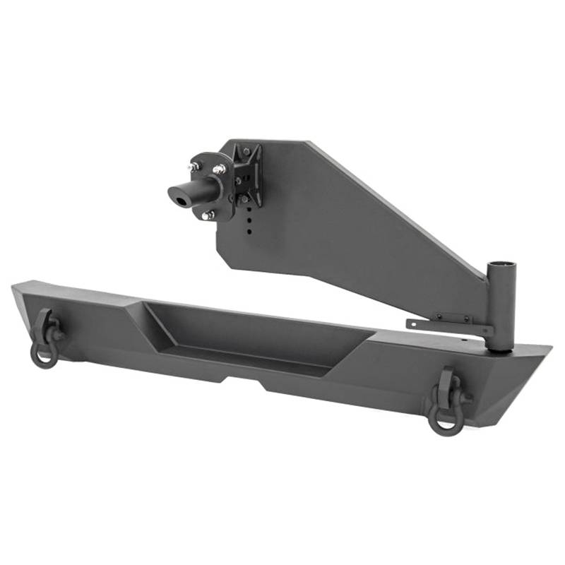 Rough Country - Rough Country 10598 Rear Bumper w/ Tire Carrier for Jeep Wrangler JL 2018-2021