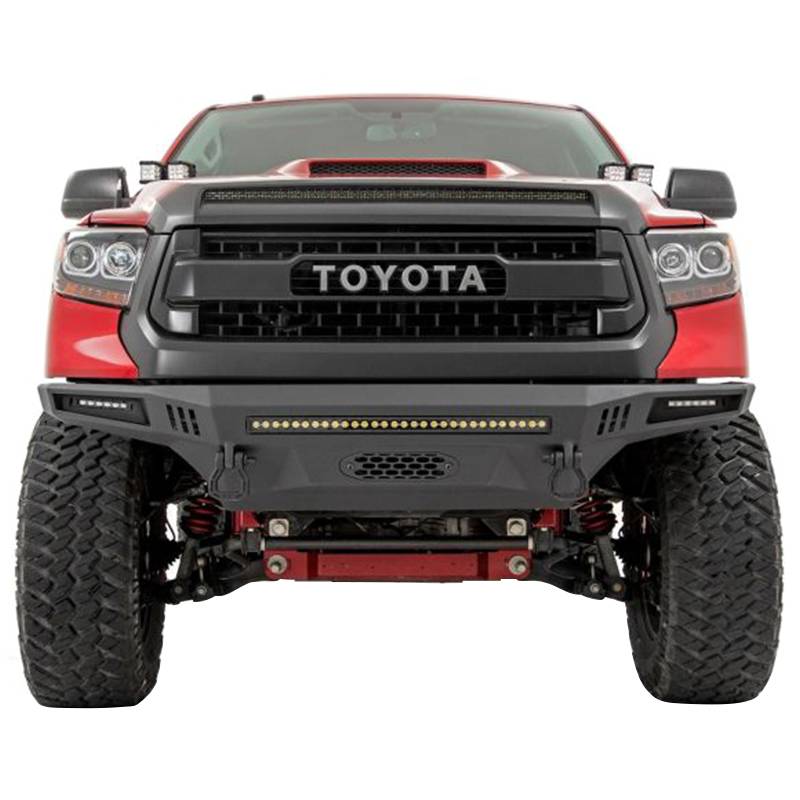 Rough Country - Rough Country 10796 Front DIY Pre-Runner Bumper Kit with LED Lights for Toyota Tundra 2014-2020