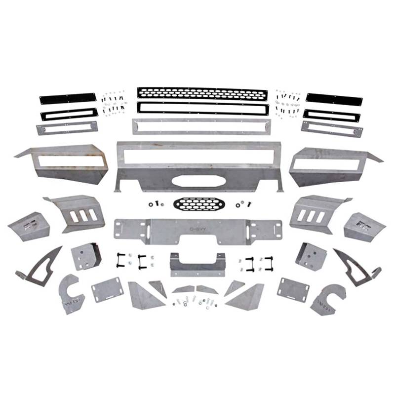 Rough Country - Rough Country 10791 Front DIY Pre-Runner Bumper Kit with LED Lights for Chevy Silverado 1500 2007-2013