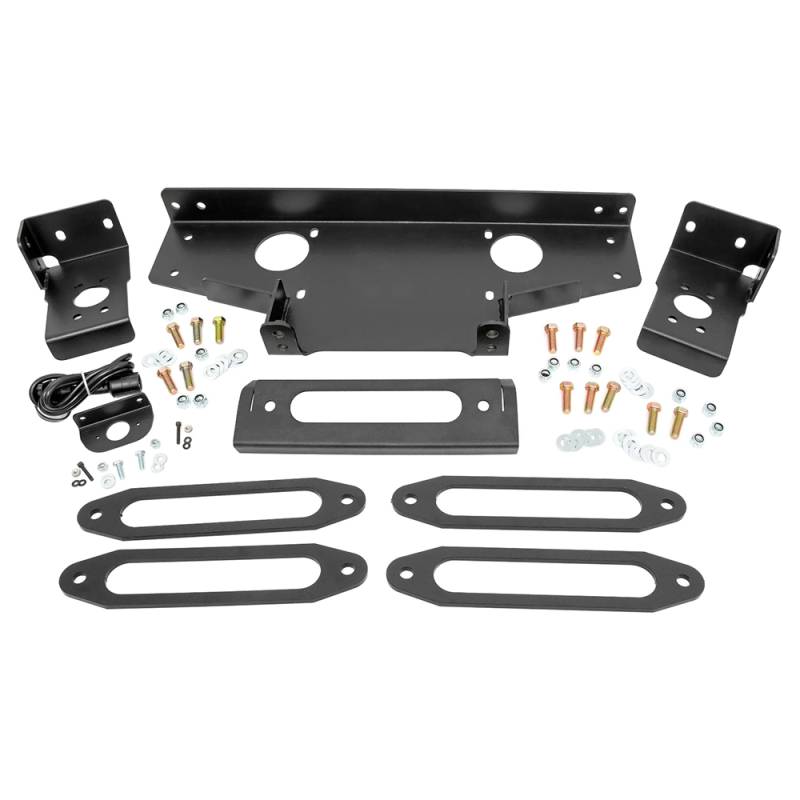 Rough Country - Rough Country 11004 Hidden Winch Mounting Plate for Chevy Silverado and GMC Sierra 1500 2014-2018
