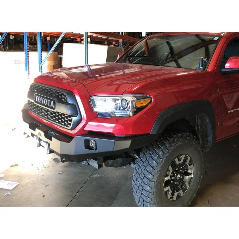 Backwoods - Backwoods BWTY3T-103XXBBB Hi-Lite Overland Full Front Bumper for Toyota Tacoma 2016-2020