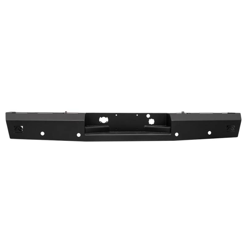 Fab Fours - Fab Fours CH20-RT4950-1 Red Steel Rear Bumper with Sensor Holes for GMC Sierra 2500 HD/3500 2020