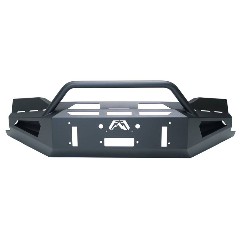 Fab Fours - Fab Fours CS19-RS4062-1 Red Steel Winch Front Bumper with Pre-Runner Guard for Chevy Silverado 1500 2019-2021