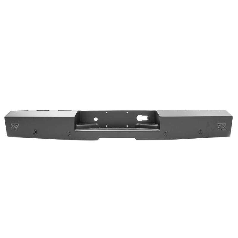 Fab Fours - Fab Fours CS19-RT4050-1 Red Steel Rear Bumper with Sensor Holes for GMC Sierra/Chevy Silverado 1500 2019-2020