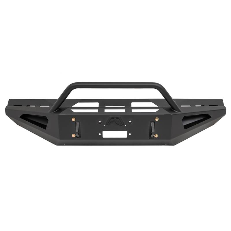 Fab Fours - Fab Fours DR19-RS4462-1 Red Steel Winch Front Bumper with Pre-Runner Guard for Dodge Ram 2500 HD/3500 2019-2020