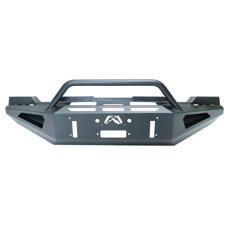 Fab Fours - Fab Fours GM20-RS5062-1 Red Steel Winch Front Bumper with Pre-Runner Guard for GMC Sierra 2500 HD/3500 2020