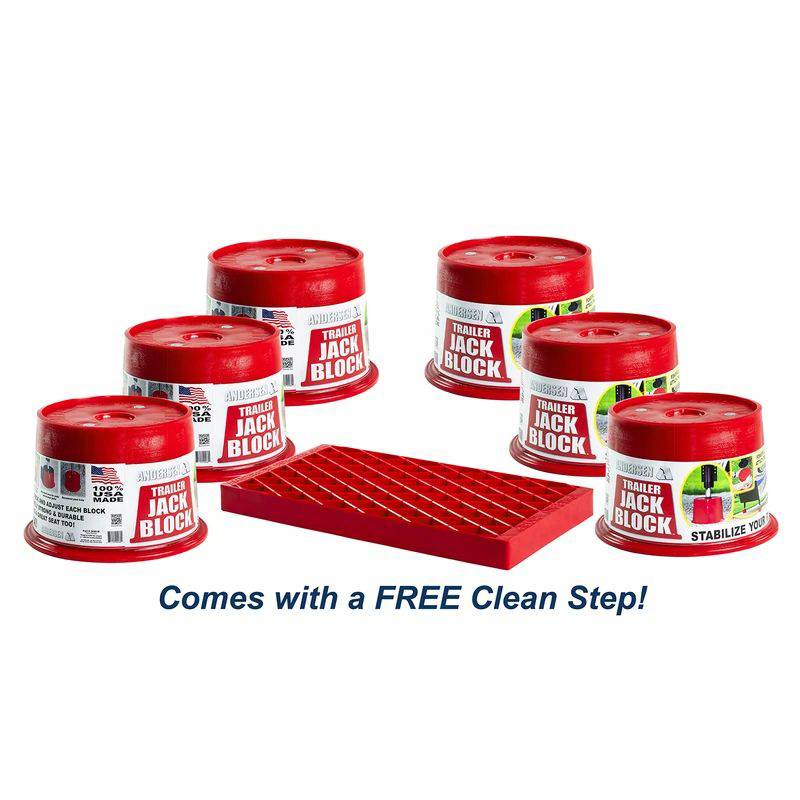 Andersen - Andersen 3608-6-CS Trailer Jack Block - 6 Pack