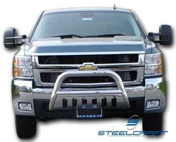 Steelcraft - Steelcraft 70010B 3" Bull Bar for (1999 - 2007) Chevy Silverado 1500 in Black