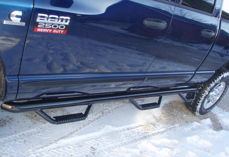 N-Fab - N-Fab D0289QC-6 Bed Access Nerf Steps Dodge Ram Quad Cab 4 Door 6'4" Bed 2002-2008