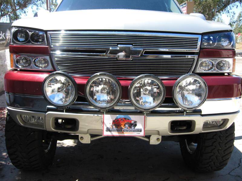 N-Fab - N-Fab C035LB Light Bar Chevy 1500/2500/3500 2003-2006