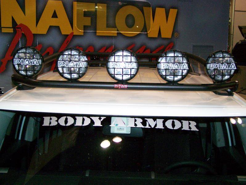 N-Fab - N-Fab TFJ5FLR Light Bar Toyota FJ Front Roof Mounted Light Bar 2005-2013