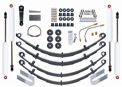 Rubicon Express - Rubicon Express RE5515 Jeep YJ 4" Standard Kit Includes Shocks