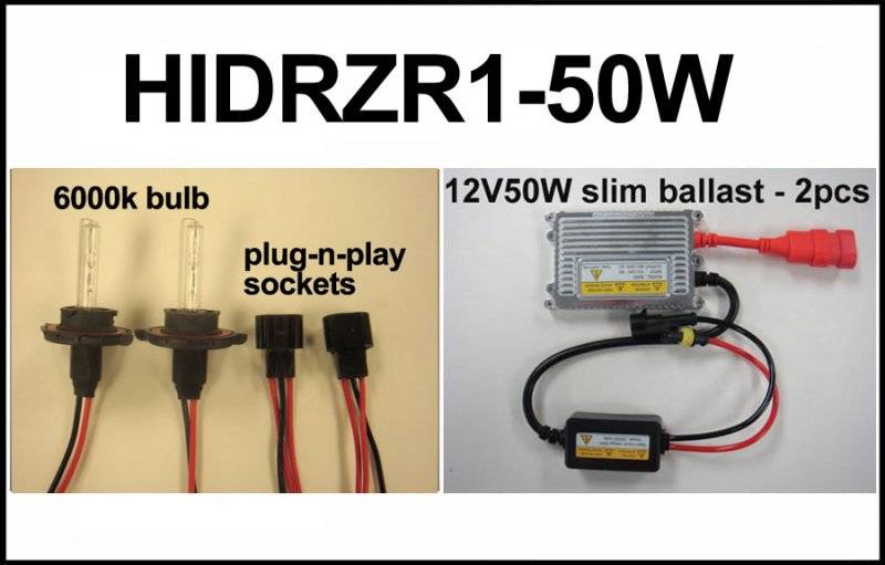 Eagle Eye Lights - Eagle Eye Lights HIDRZR1-50W 2011-2012 Polaris RZR 50W HID Upgrade Kit