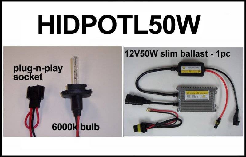 Eagle Eye Lights - Eagle Eye Lights HIDPOTL50W 2009-2012 Polaris Outlaw 50W HID Upgrade 1 Bulb Kit Kit