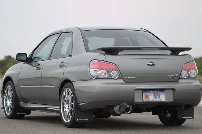 Rally Armor - Rally Armor MF1-BL Classic Series Black Mud Flap with Blue Rally Armor Logo 2002-2007 Subaru Impreza RS/2.5i/WRX/STI