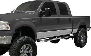 ICI - ICI NERF47CHX Stainless Steel 3 Inch Cab Length Nerf Bars Chevy/GMC Silverado/Sierra Std Cab  - PairLD/HD 1999-2018