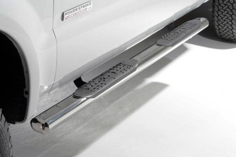 ICI - ICI BOVL85FD 4" Oval Black Cab Length Nerf Bars Ford Super Duty Crew Cab 4 Door 1999-2012 - Pair