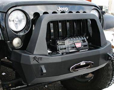 Rock Slide Engineering - Rock Slide FB-S-100-JK Shorty Front Bumper with Bullbar Jeep Wrangler JK 2007-2018