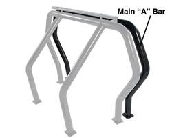 Go Rhino 95001B Rhino Bed Bars Front Main A Bar