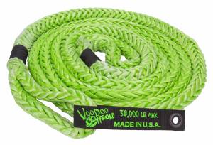 VooDoo Offroad 1300001A 7/8" x 20' Truck/Jeep Kinetic Recovery Rope Green with rope bag