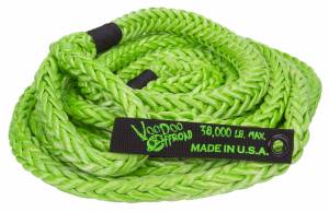 VooDoo Offroad 1300002 7/8" x 30' Truck/Jeep Kinetic Recovery Rope Green with rope bag