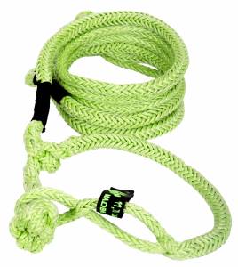 VooDoo Offroad 1300011 1/2" x 16' UTV Kinetic Recovery Rope with (2) Soft Shackle Ends Green