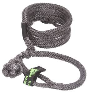VooDoo Offroad 1300019 1/2" x 16' UTV Kinetic Recovery Rope with (2) Soft Shackle Ends Black