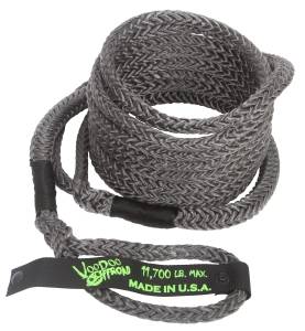 VooDoo Offroad 1300029 1/2" x 20' UTV Kinetic Recovery Rope Black