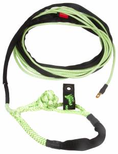 VooDoo Offroad 1400010 3/8" x 80' Truck/Jeep Winch Line with Soft Shackle End Green