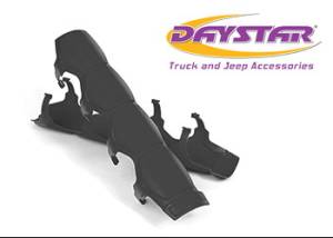 Daystar KU71112BK Universal Shock and Steering Stabilizer Armor Pair Black with Mounting Rings