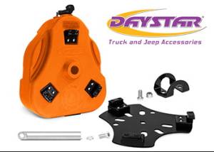 Daystar KU71129TB Cam Can Trail Box Orange with 1.5" Roll Bar Mount