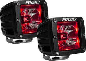 Rigid Industries 20202 Radiance Cube Lights in Red Pair