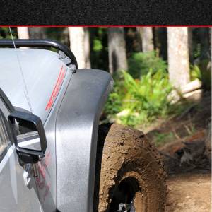 MCE Fenders - MCE Fenders FFJKG2-R Hi-Clearance Flat Flares Factory Width 2 Rear Jeep Wrangler JK 2007-2018 - Image 2