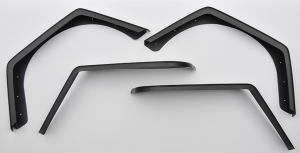 MCE Fenders - MCE Fenders FFTJG2-3 2 Front and 2 Rear 3" Wide Flat Fender Flares Jeep Wrangler TJ/LJ 1997-2006 - Image 3