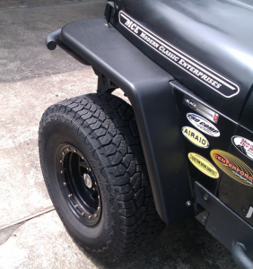 MCE Fenders FFYJG2-6 2 Front and 2 Rear 6" Wide Flat Fender Flares Jeep Wrangler YJ 1987-1995