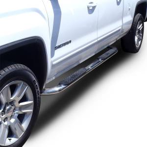 Westin - Westin 21-3820 Platinum 4 Oval Nerf Step Bars Chevrolet/GMC Chevy Silverado and GMC Sierra 1500 Crew Cab 2014-2018 (Body Mount) - Image 4
