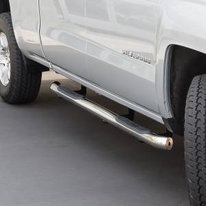 Westin - Westin 23-3820 E-Series 3 Nerf Step Bars Chevrolet/GMC Chevy Silverado and GMC Sierra 1500 Crew Cab 2014-2018 (Body Mount) - Image 3