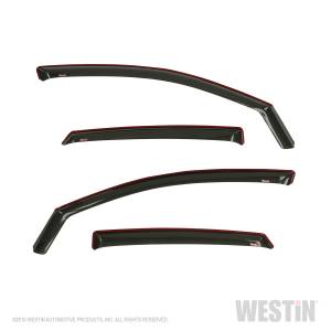 Westin 72-44493 In Channel Wind Deflector 4pc Honda Civic Sedan 2016-2019