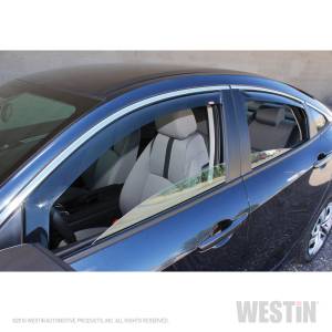 Westin - Westin 72-44493 In Channel Wind Deflector 4pc Honda Civic Sedan 2016-2019 - Image 3