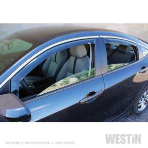 Westin - Westin 72-44493 In Channel Wind Deflector 4pc Honda Civic Sedan 2016-2019 - Image 4