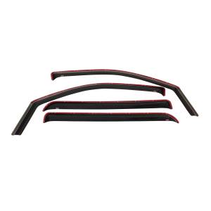 Westin 72-39415 In Channel Wind Deflector 4pc Chevrolet/GMC Chevy Silverado and GMC Sierra 1500 Crew Cab 2014-2018 and 2500/3500 Crew Cab 2015-2019