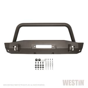 Westin - Westin 59-80015 WJ2 Stubby Front Bumper w/Bull Bar Jeep Wrangler JK 2007-2018 - Image 5