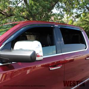 Westin - Westin 72-35432 Tape On Wind Deflector 4pc Ram 1500 Crew Cab 2019-2020 (Excl. 2019-2020 Dodge RAM 1500 Classic) - Image 3