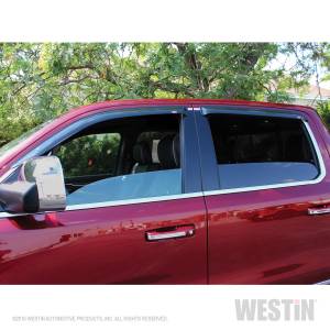 Westin - Westin 72-35432 Tape On Wind Deflector 4pc Ram 1500 Crew Cab 2019-2020 (Excl. 2019-2020 Dodge RAM 1500 Classic) - Image 4